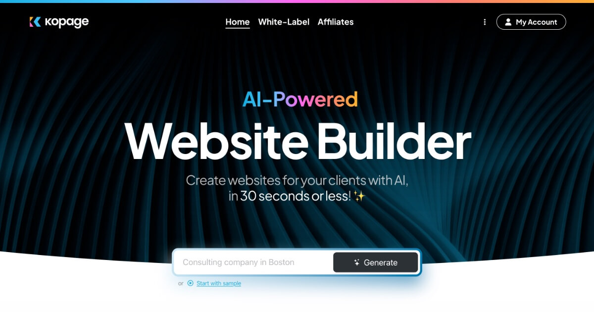 The White-Label AI Website Builder